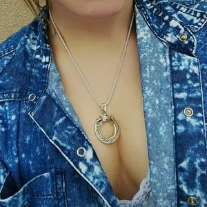 Keith Jack S/S dragon pendant necklace